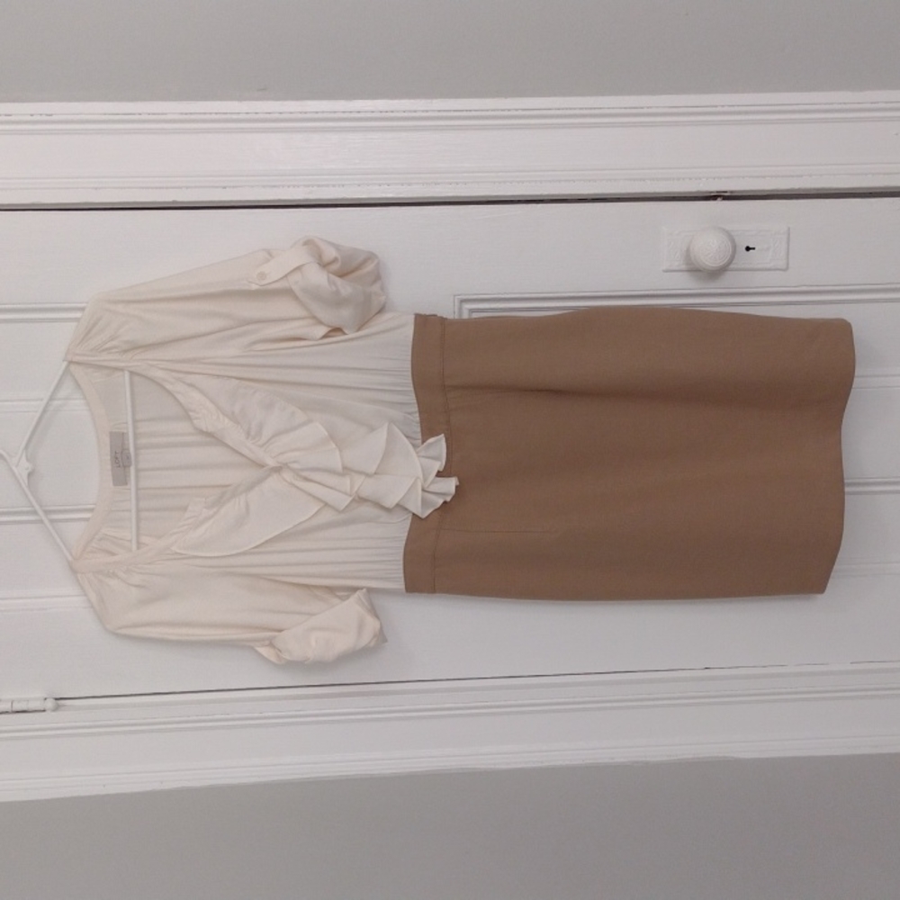 Loft two tone office dress